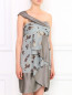 Мини-платье из шелка с цветочным узором Antonio Marras  –  Модель Верх-Низ
