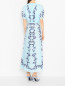 Платье из шелка с цветочным узором Saloni  –  МодельВерхНиз1