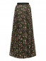 Плиссированная юбка на резинке с цветочным узором P.A.R.O.S.H.  –  Общий вид