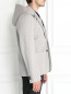Пиджак однобортный из хлопка с капюшоном Jil Sander  –  Модель Верх-Низ2