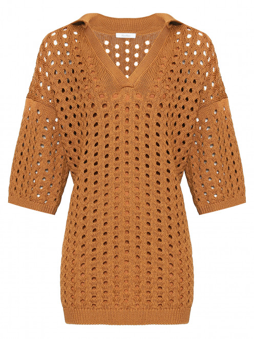 Трикотажное платье из хлопка Max Mara - Общий вид