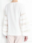Блуза свободного кроя с декоративной отделкой из кружева P.A.R.O.S.H.  –  МодельВерхНиз1