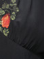 Платье-макси из шелка с цветочным узором Etro  –  Деталь