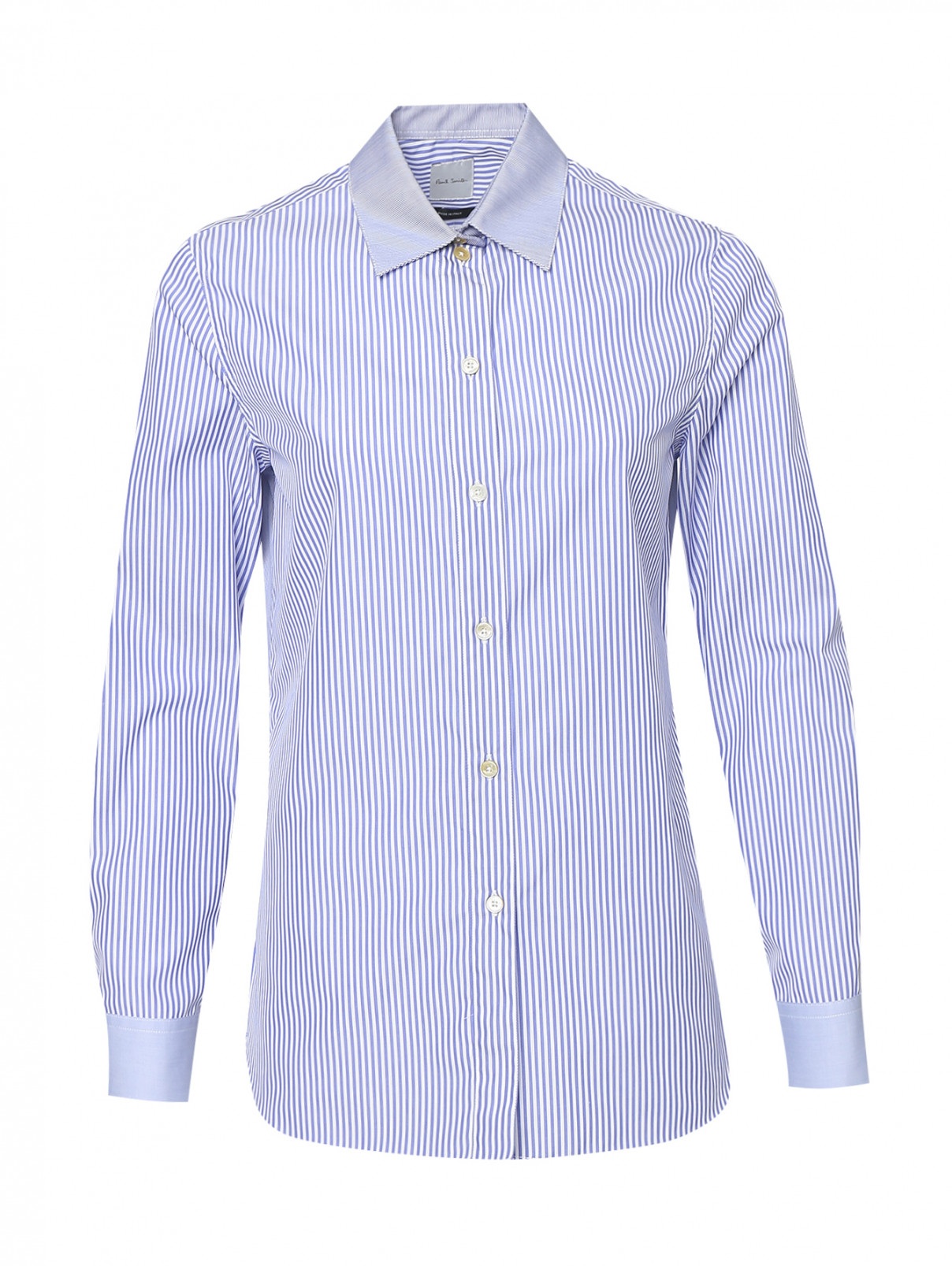 Рубашка из хлопка с узором полоска Paul Smith  –  Общий вид  – Цвет:  Узор