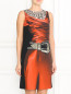 Платье без рукавов с принтом Moschino Cheap&Chic  –  Модель Верх-Низ
