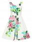 Платье-миди из хлопка с цветочным узором Isola Marras  –  Общий вид