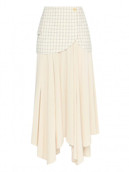 Асимметричная юбка с баской - Общий вид