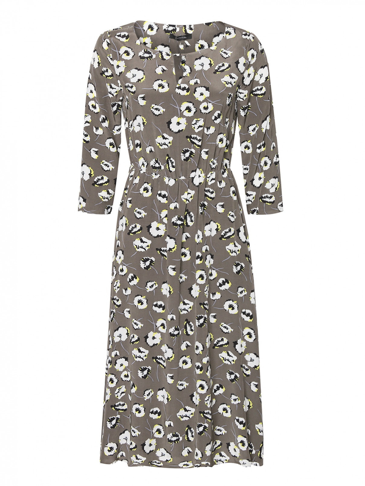 Платье из вискозы с цветочным принтом Comma  –  Общий вид