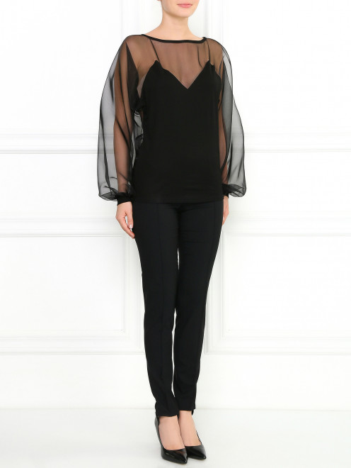 Блуза с объемными рукавами Jean Paul Gaultier - Модель Общий вид