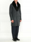 Пальто из шерсти с пуховым подкладом Ermanno Scervino  –  Модель Общий вид