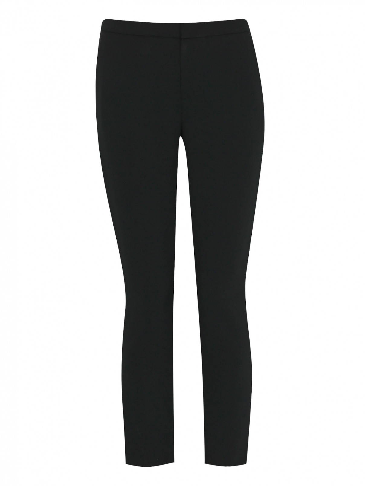 Укороченные брюки с карманами Alice+Olivia  –  Общий вид  – Цвет:  Черный