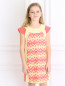 Платье А-силуэта с кружевной вставкой MiMiSol  –  Модель Верх-Низ