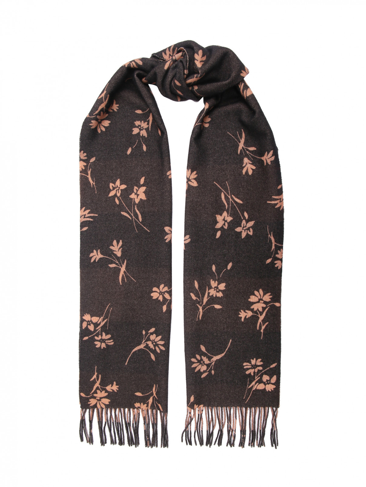 Двусторонний шарф из шерсти и кашемира Paul Smith  –  Общий вид  – Цвет:  Мультиколор