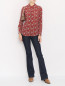 Блуза из шелка с цветочным узором Weekend Max Mara  –  МодельОбщийВид
