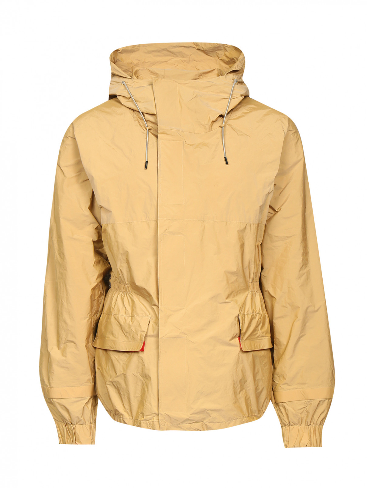 Куртка на молнии с боковыми карманами Jil Sander  –  Общий вид  – Цвет:  Бежевый