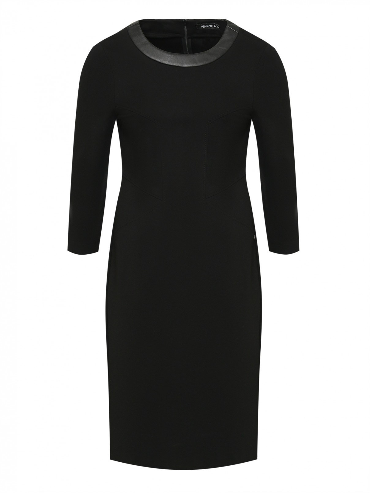 Платье с рельефными швами Penny Black  –  Общий вид  – Цвет:  Черный