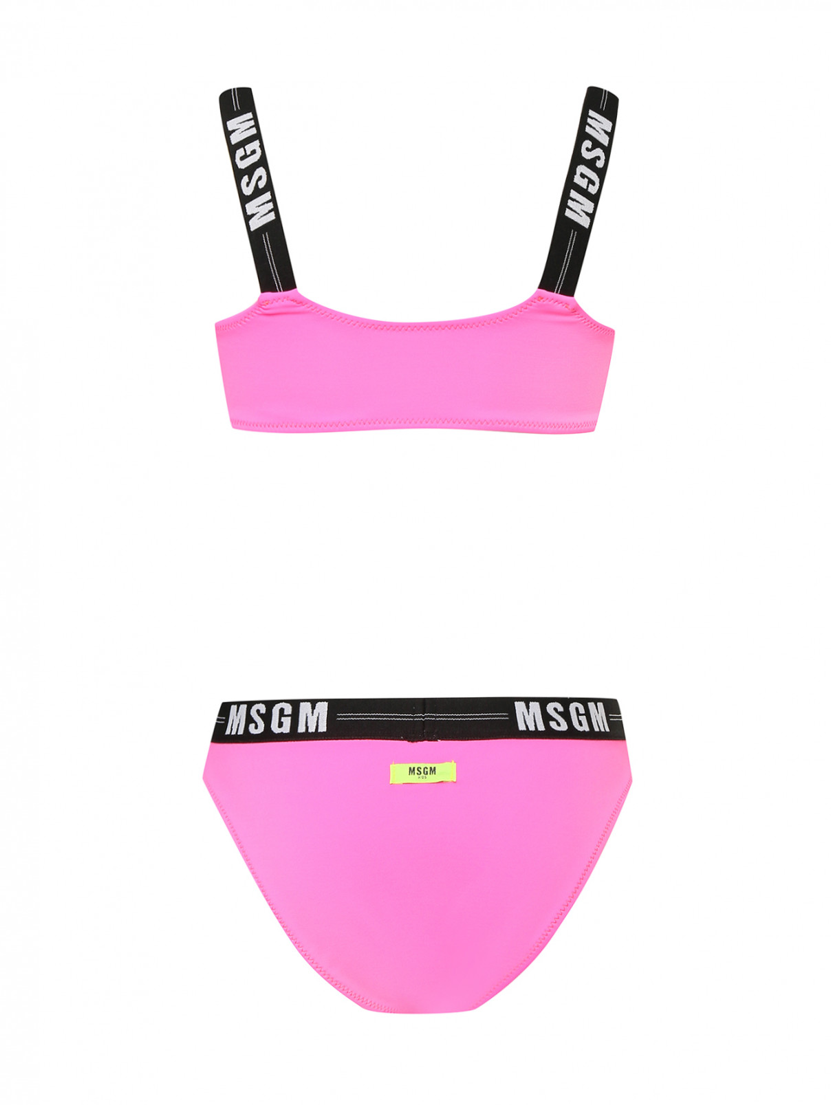 Раздельный купальник с топом MSGM  –  Обтравка1  – Цвет:  Розовый