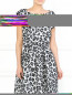 Платье из фактурной ткани Moschino Cheap&Chic  –  Модель Верх-Низ