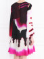 Платье-мини свободного кроя с узором Moschino Couture  –  МодельВерхНиз1