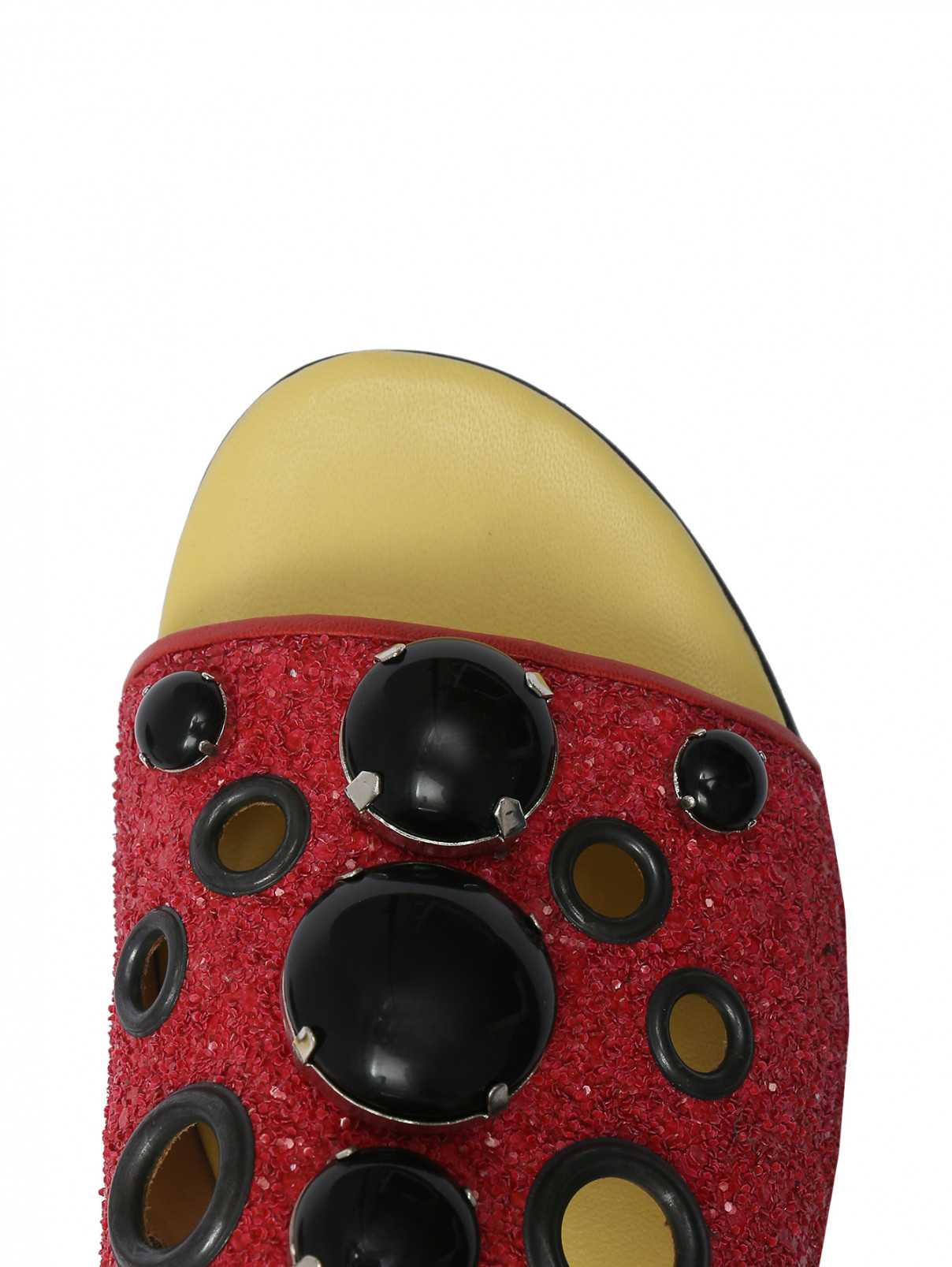 Шлепанцы с декором Toga Pulla  –  Обтравка3  – Цвет:  Красный