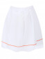 Хлопковая юбка с контрастной полоской Marni  –  Общий вид