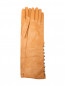 Высокие перчатки из кожи с металлическими пуговицами Ermanno Scervino  –  Общий вид