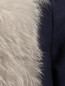 Пальто из шерсти с отделкой из меха лисы Baby Dior  –  Деталь