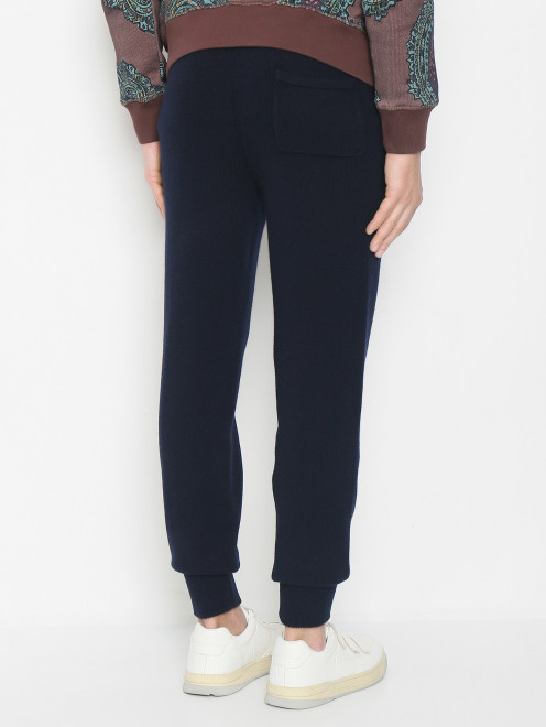 Трикотажные брюки из шерсти и кашемира с карманами - МодельВерхНиз1