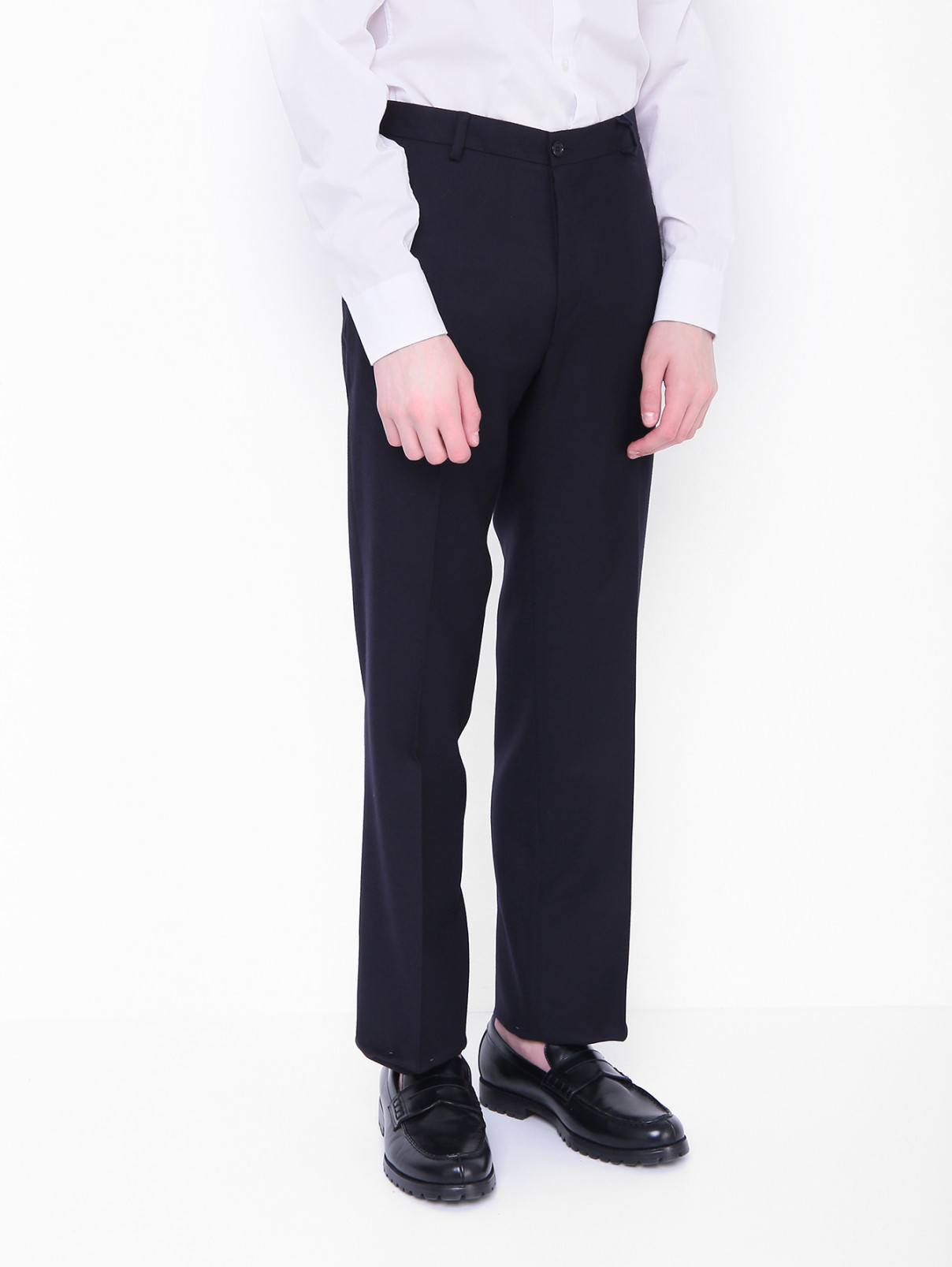 Классические брюки из шерсти Dal Lago  –  МодельВерхНиз  – Цвет:  Черный