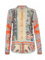 Блуза из шелка, шерсти и кашемира с узором "пейсли" Etro  –  Общий вид
