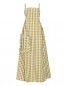 Платье на бретелях из хлопка с узором Erika Cavallini  –  Общий вид
