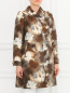 Пальто из смешанного шелка с цветочным узором Moschino  –  Модель Верх-Низ