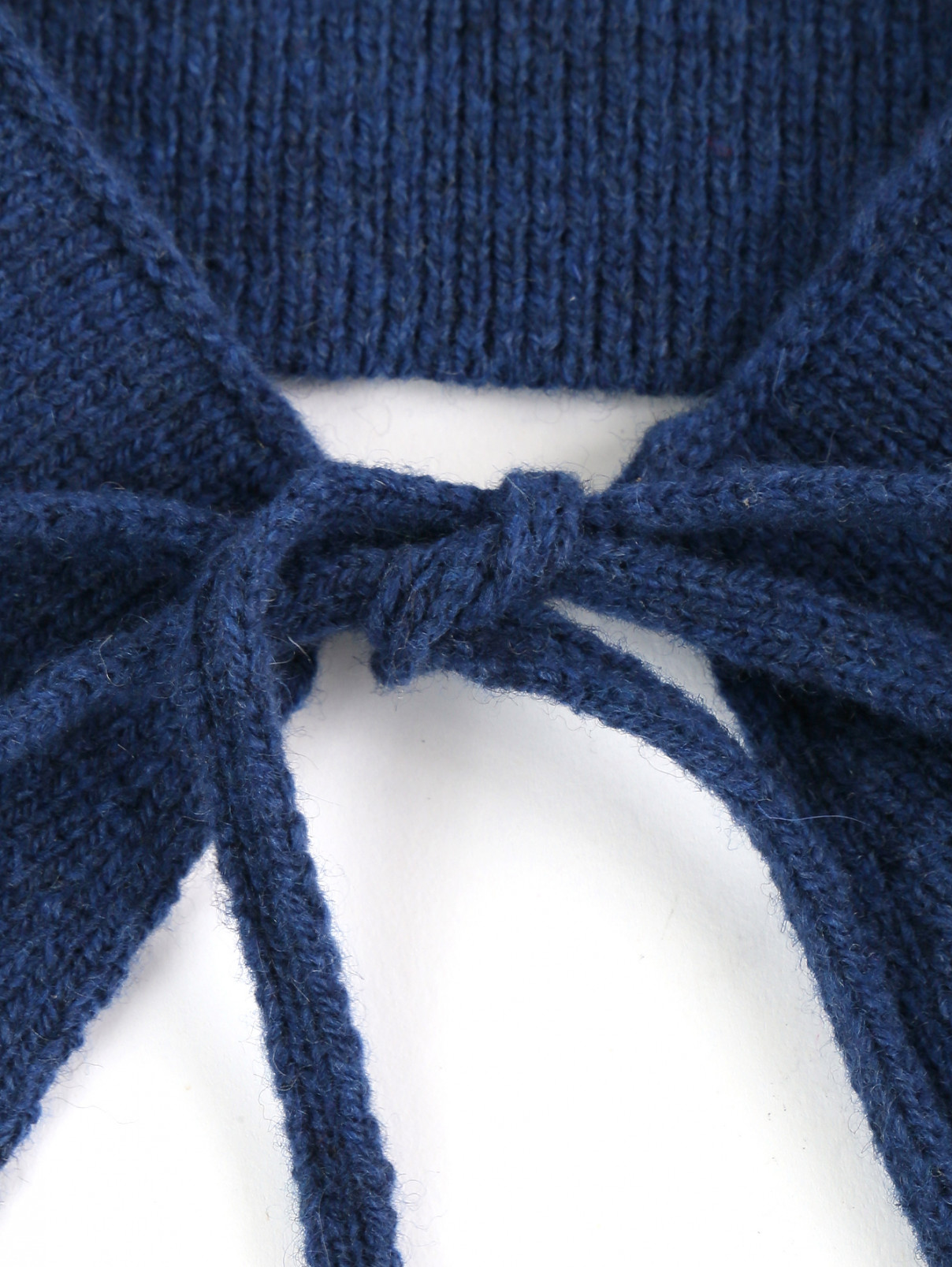 Воротничок из шерсти с завязками Marni  –  Деталь1  – Цвет:  Синий