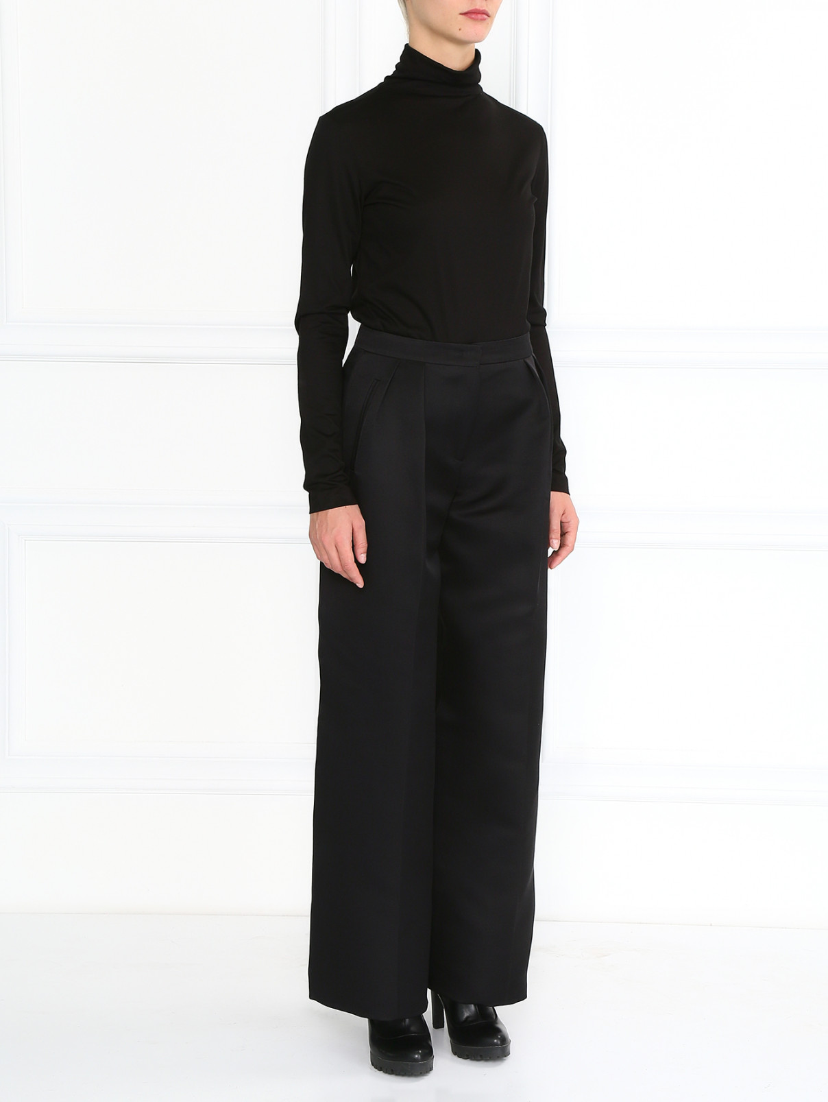 Широкие брюки с боковыми карманами Etro  –  Модель Общий вид  – Цвет:  Черный