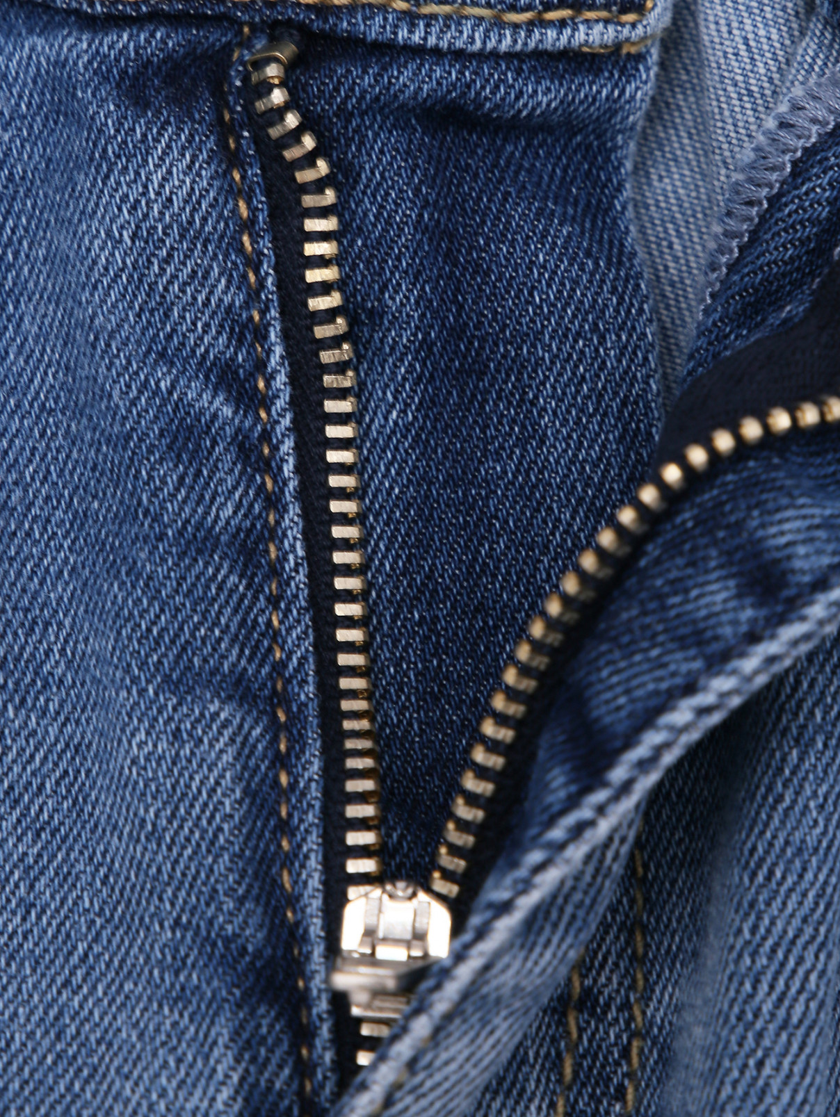 Шорты джинсовые на резинке MSGM  –  Деталь1  – Цвет:  Синий