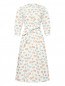 Платье-миди из хлопка с узором Max Mara  –  Общий вид