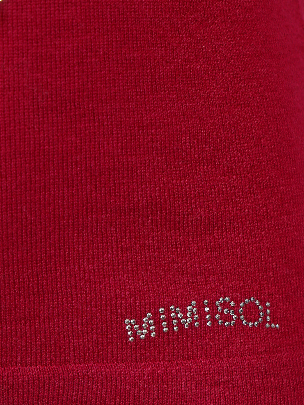 Водолазка расшитая стеклярусом и пайетками MiMiSol  –  Деталь1  – Цвет:  Красный