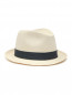 Плетеная шляпа с контрастной лентой Borsalino  –  Общий вид