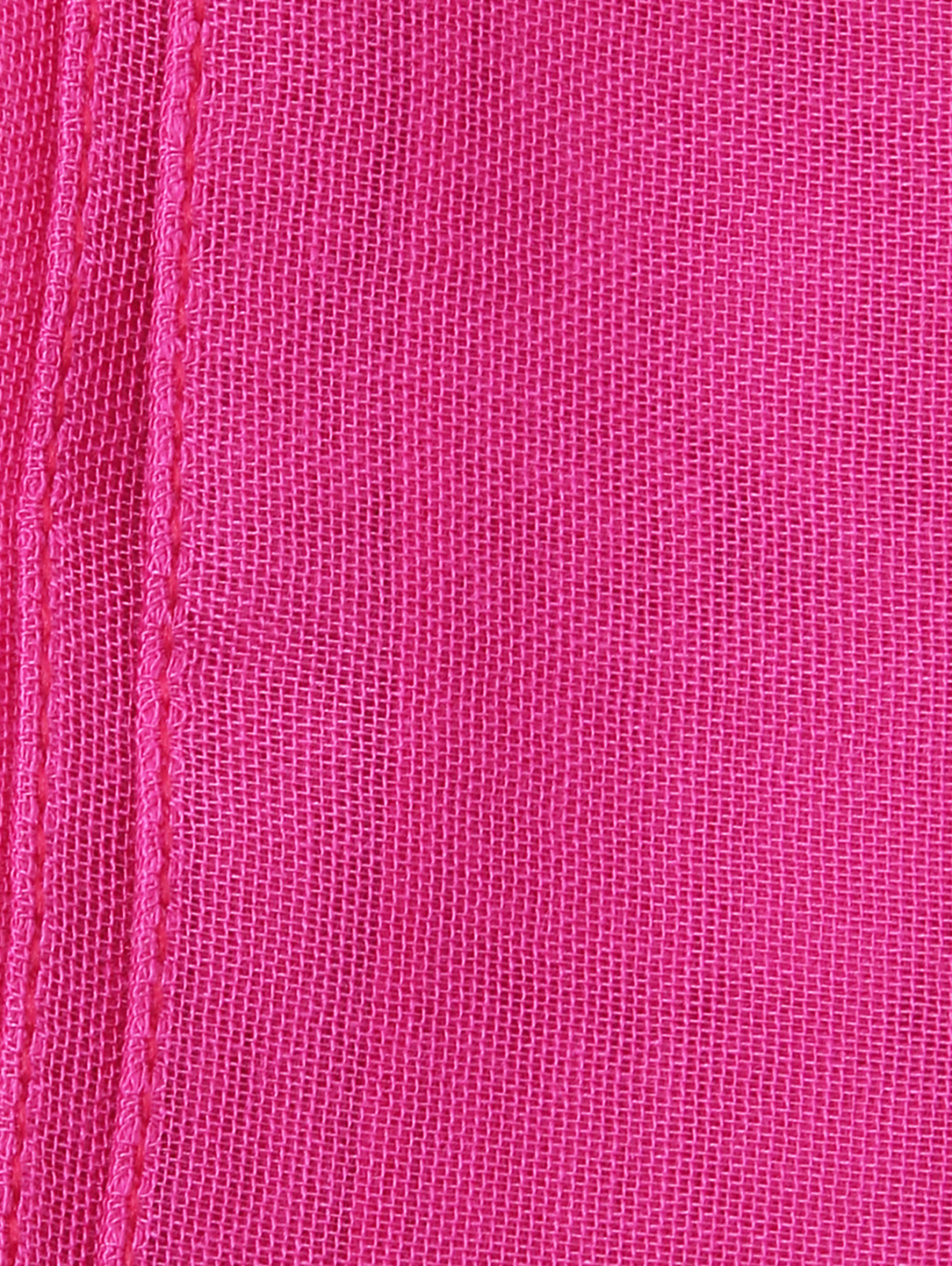 Однотонный шарф с бахромой Weekend Max Mara  –  Деталь1  – Цвет:  Розовый