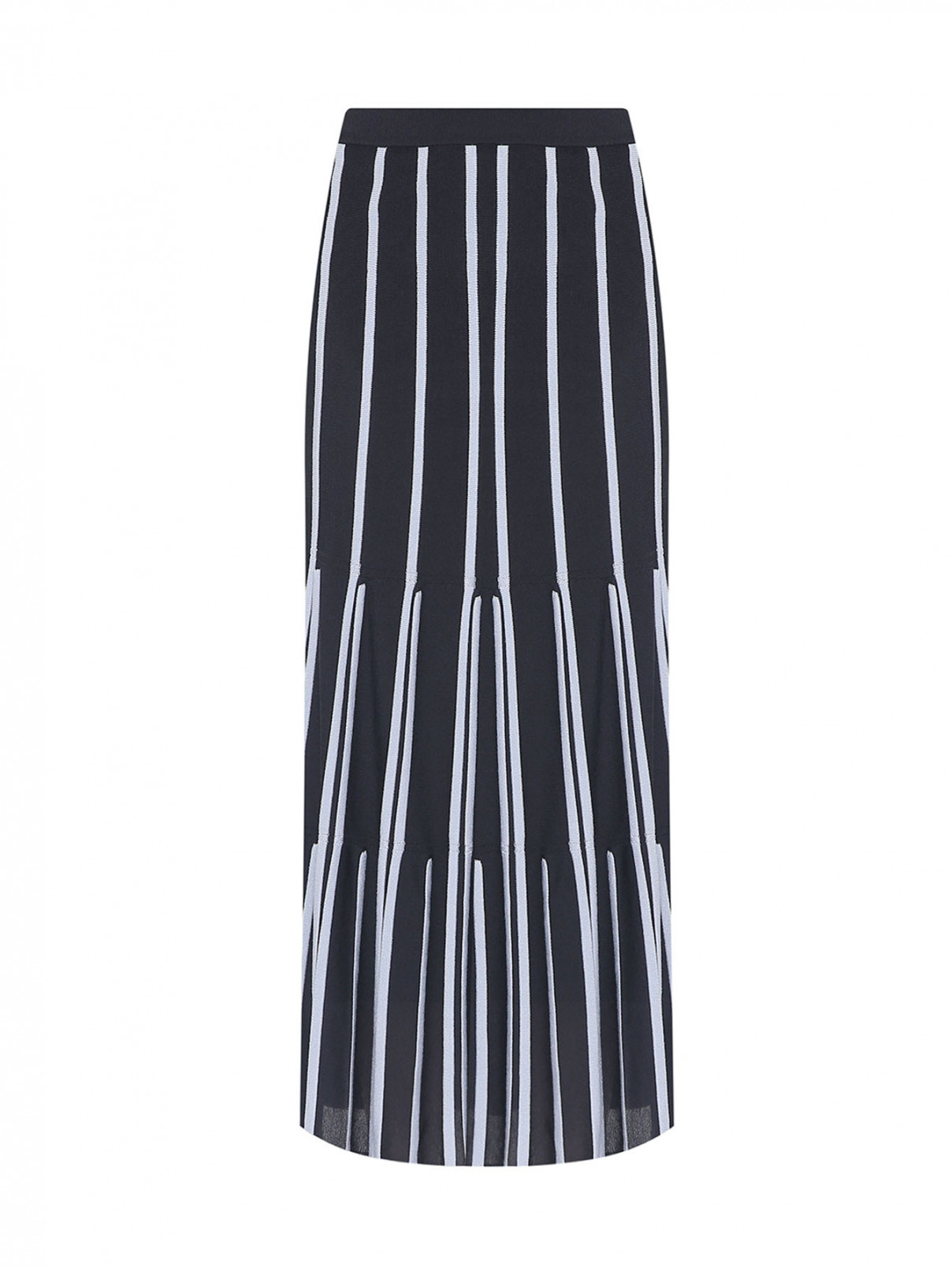 Трикотажная юбка на резинке Max&Co  –  Общий вид  – Цвет:  Узор