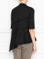 Топ свободного силуэта с ассиметричным низом Jil Sander Navy  –  МодельВерхНиз1