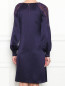 Платье из шелка с декоративной вышивкой Alberta Ferretti  –  МодельВерхНиз1