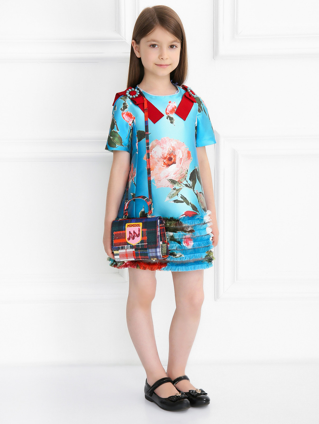 Платье с цветочным узором MiMiSol  –  Модель Общий вид  – Цвет:  Мультиколор