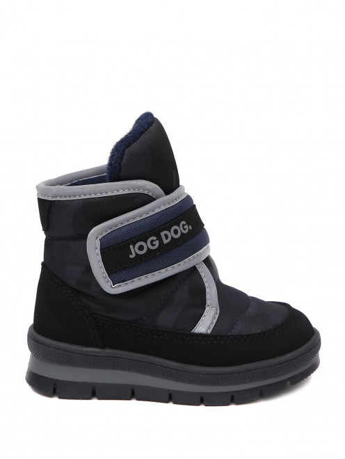 Дутые утепленные ботинки на липучке JOG DOG - Обтравка1