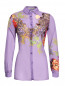Блуза из шелка и хлопка с узором "пейсли" Etro  –  Общий вид