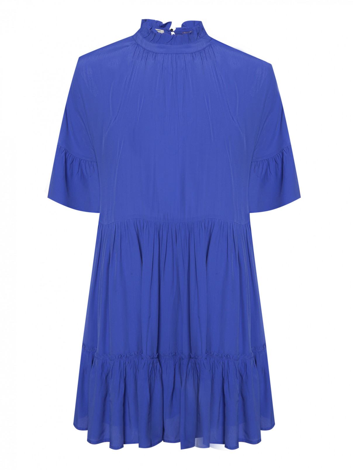 Платье-мини свободного кроя Scotch & Soda  –  Общий вид  – Цвет:  Синий