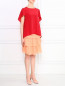 Кружевная юбка-мини из смешанного хлопка Love Moschino  –  Модель Общий вид
