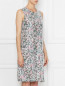 Платье с цветочным узором  декорированное пайетками Max Mara  –  МодельВерхНиз
