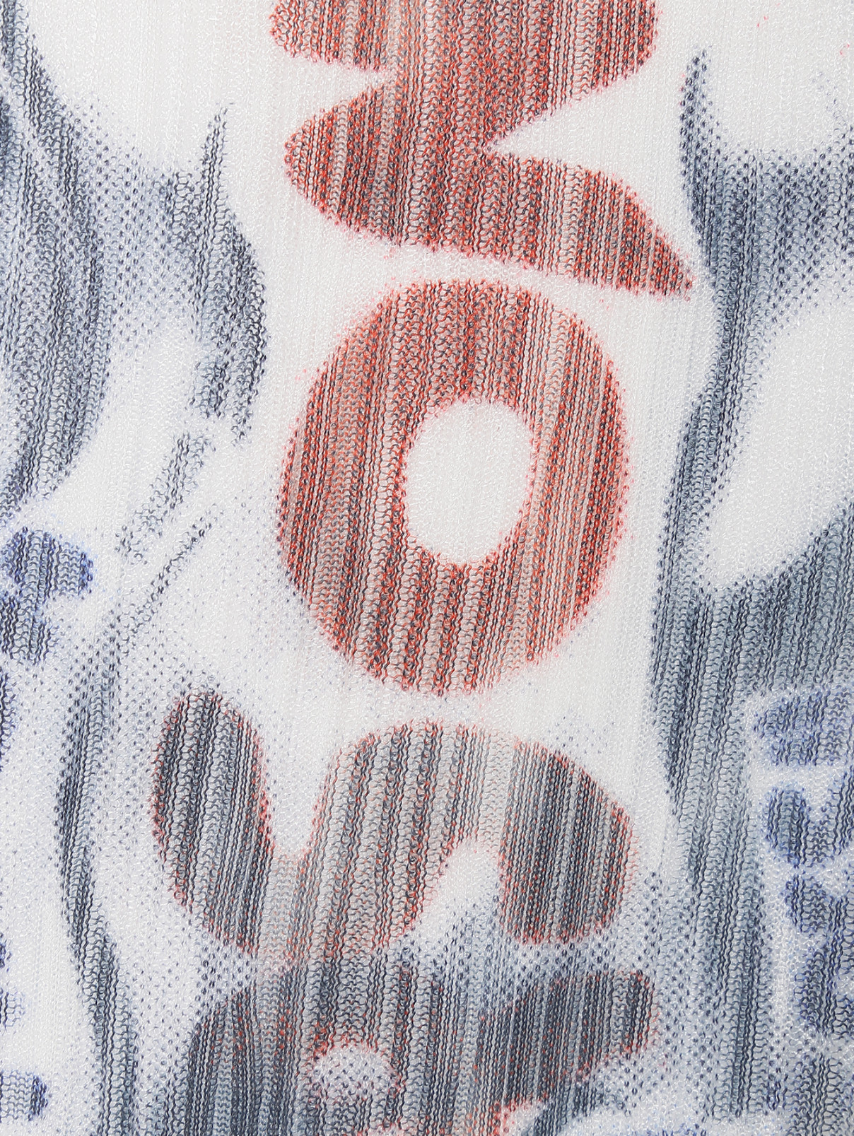 Водолазка из полупрозрачной ткани с узором J.W. Anderson  –  Деталь1  – Цвет:  Белый