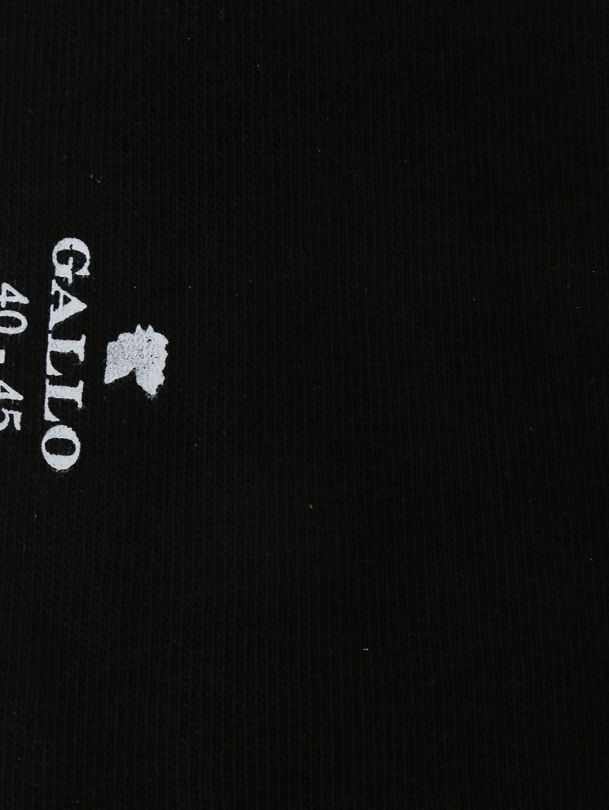 Носки из хлопка однотонные Gallo  –  Деталь  – Цвет:  Черный